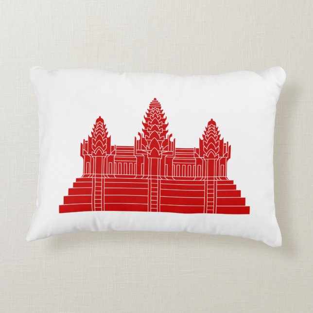 Angkor Wat Ver.2.0. Khmer Temple Prydnadskudde (Baksidan)