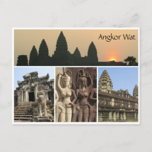 angkor wat view vykort