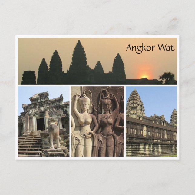 angkor wat view vykort (Framsida)