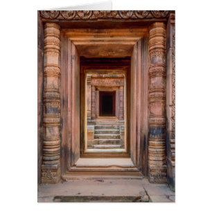 Angkor Wats entré, Kambodja Hälsningskort
