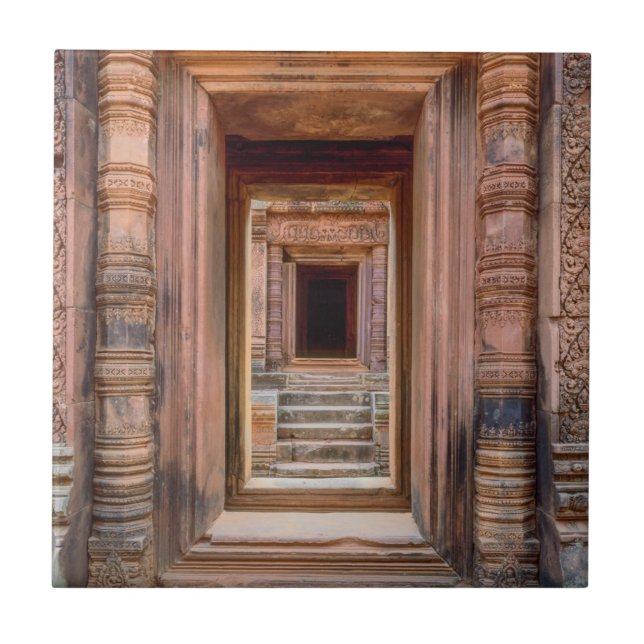 Angkor Wats ingång, Kambodja Kakelplatta (Framsidan)