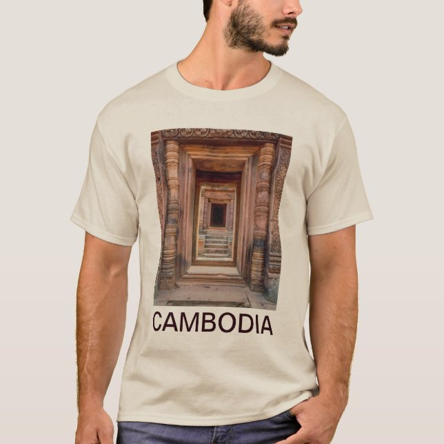 Angkor Wats ingång, Kambodja T Shirt (Framsida)