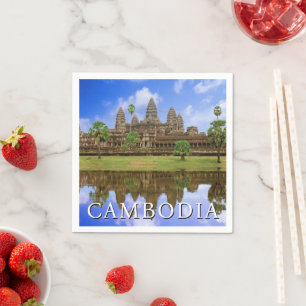 Angkor Wats tempel Kampuchea, Kambodja Pappersservett