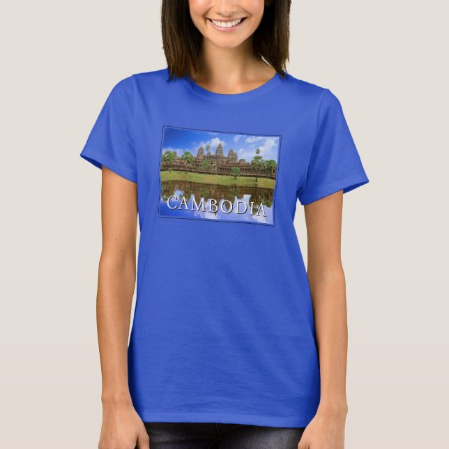 Angkor Wats tempel | Kampuchea, Kambodja T Shirt (Framsida)