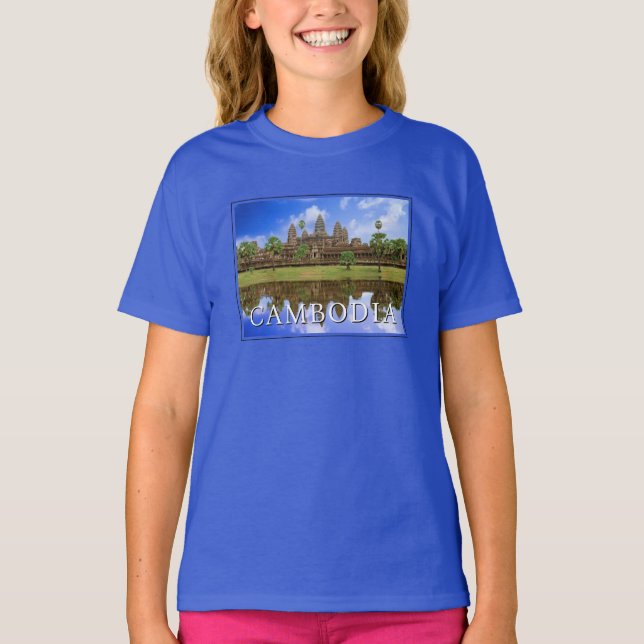 Angkor Wats tempel | Kampuchea, Kambodja T Shirt (Framsida)