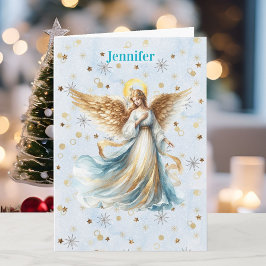 Ängla julsegen Lägg till signatur religiös Helgkort