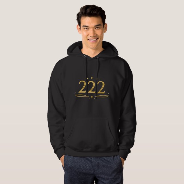 Ängla Nummer 222 Huva – Balans, Tillit & Uppställn Hoodie (Hel framsida)