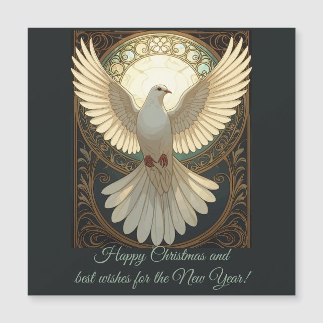 Ängladuva Vintage Art Nouveau Vektor (Framsida)
