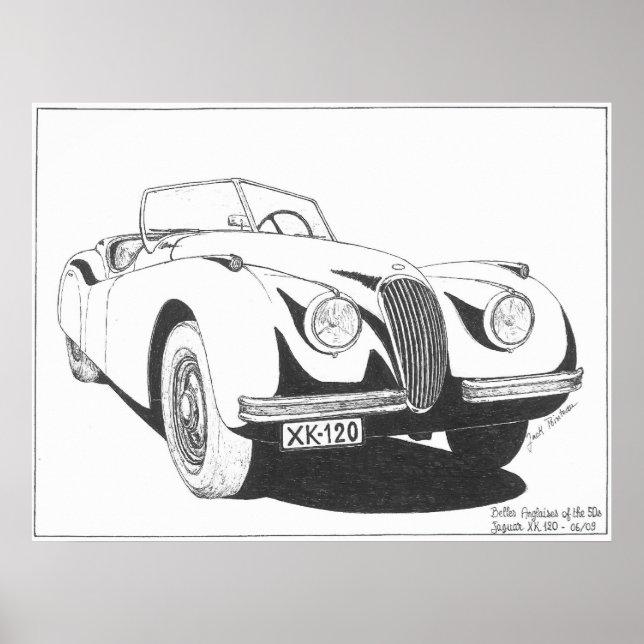 Anglaises-Jaguar Poster (Framsidan)