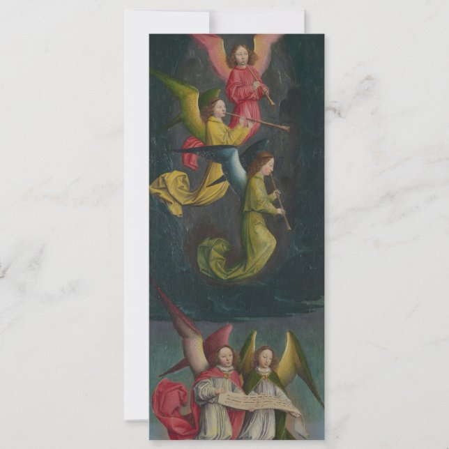 Änglakör av Simon Marmion, renässanskonst (Framsida)