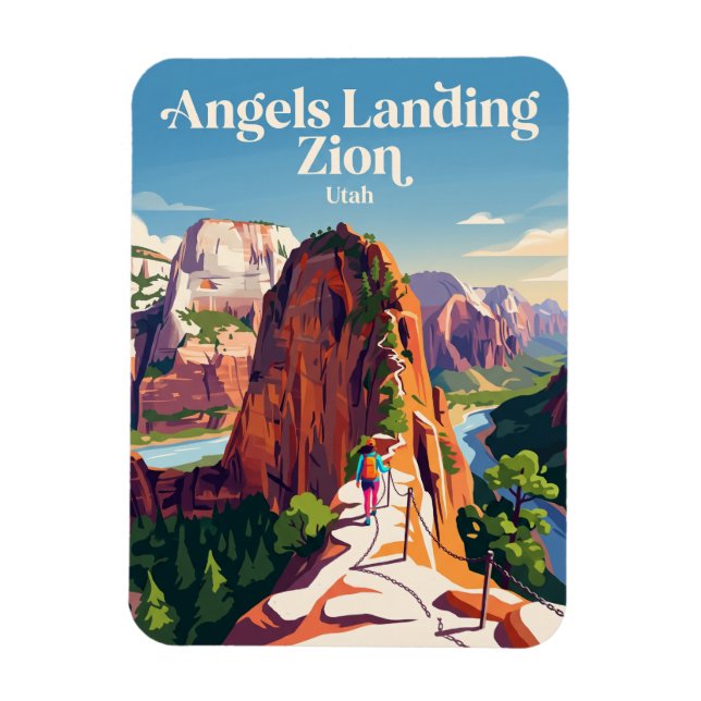 Änglalägret Zion USA Magnet (Vertikal)