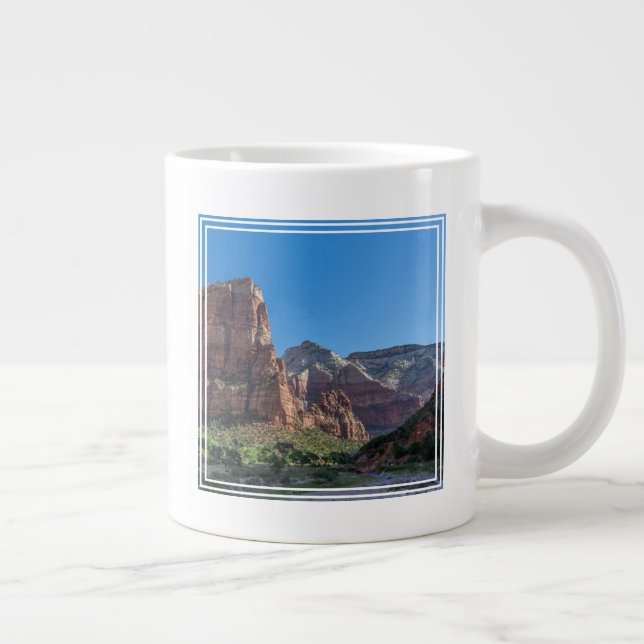 Änglalanding i Zion National Park Jumbo Mugg (Höger)