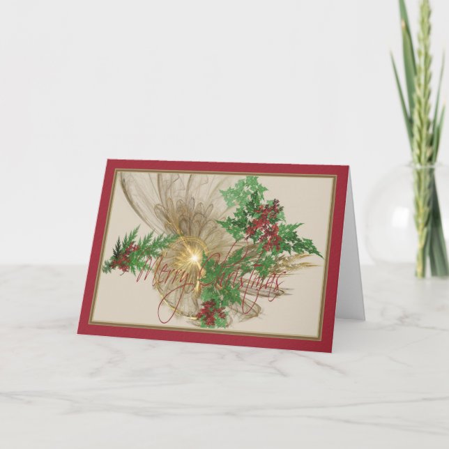 Änglalik jul helgkort (Framsida)