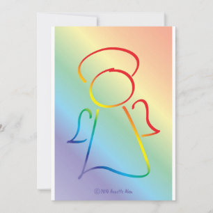 Änglalika firandeinbjudningar inbjudningar