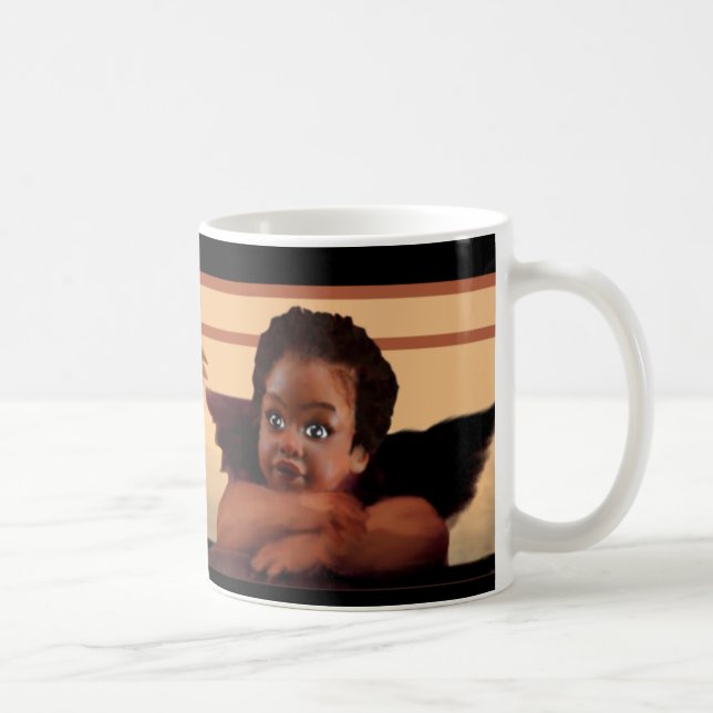 Änglalika Nubian Cherubs Kaffemugg (Höger)