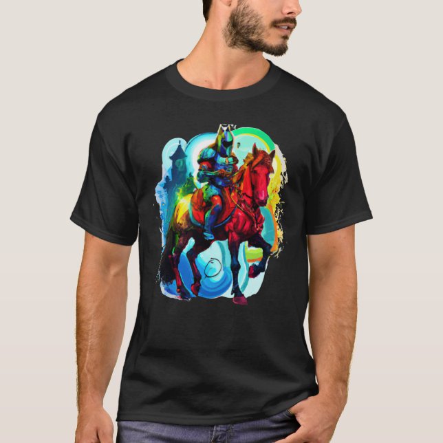 Änglalika riddare t shirt (Framsida)