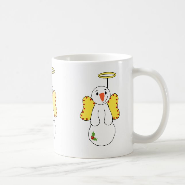 Änglalika snöängel kaffemugg (Höger)