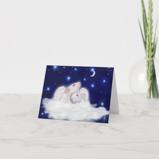 Änglalikt Ratties sympatikort Kort (Framsida)