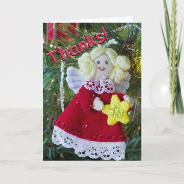 Änglalikt tackkort (Framsida)