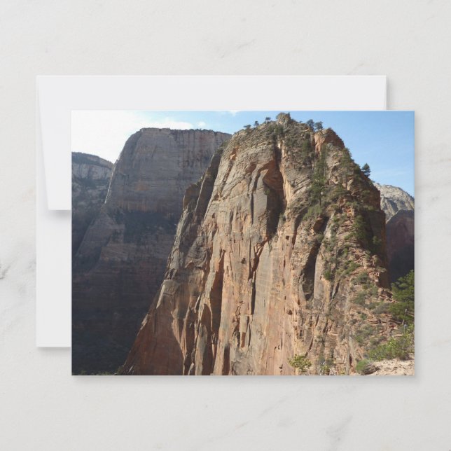 Änglandningsplatsen i Zion National Park Kort (Framsida)