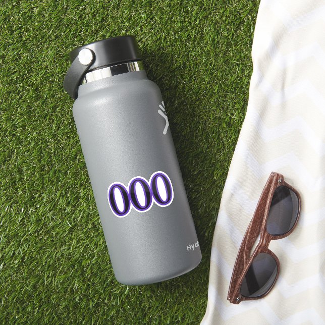 Änglanummer 000 dekal (HydroFlask Insitu)