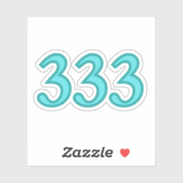 Änglanummer 333 Välsignelser Klistermärken