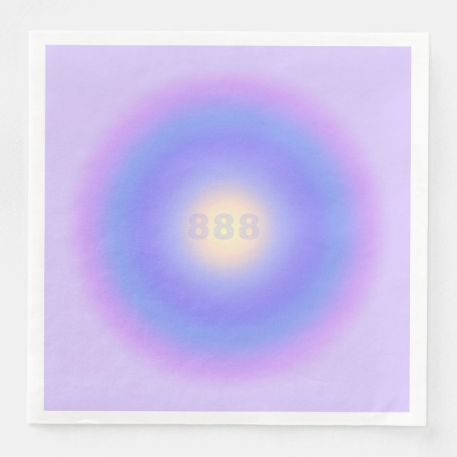 Änglanummer 888 Balans - Änglanummer Gradient Pappersservett (Framsida)