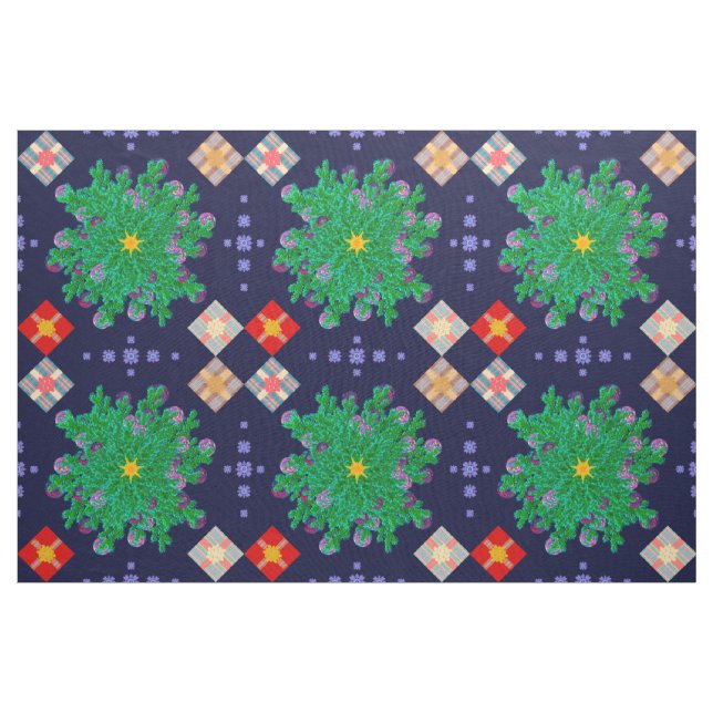 Änglaögonvy Canvas Galaxer Djupblå Tyg (Yard)