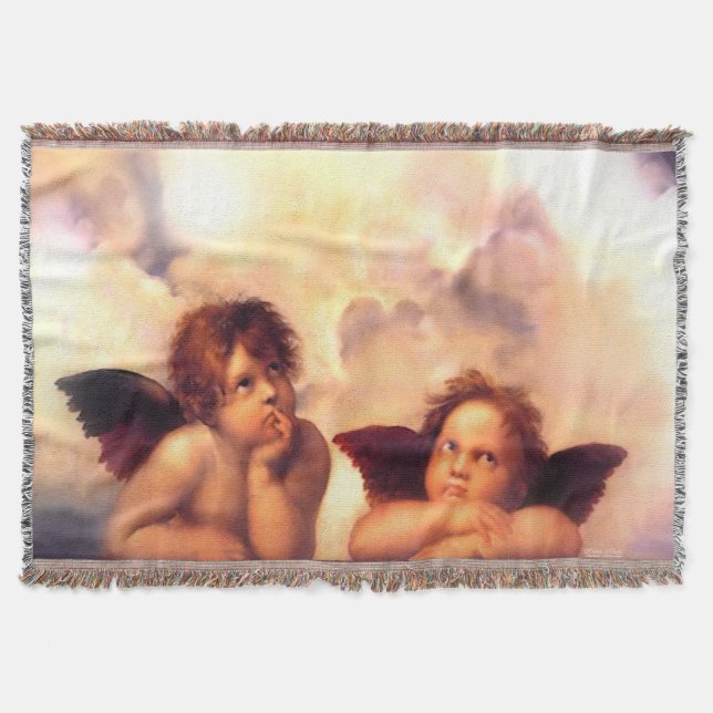 Änglapar av putti filt (Framsidan)