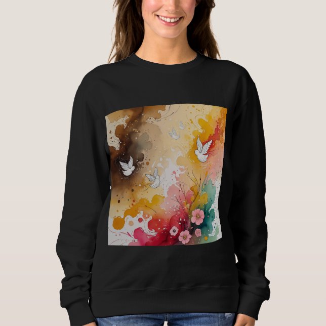 Änglar abstrakta  t shirt (Framsida)