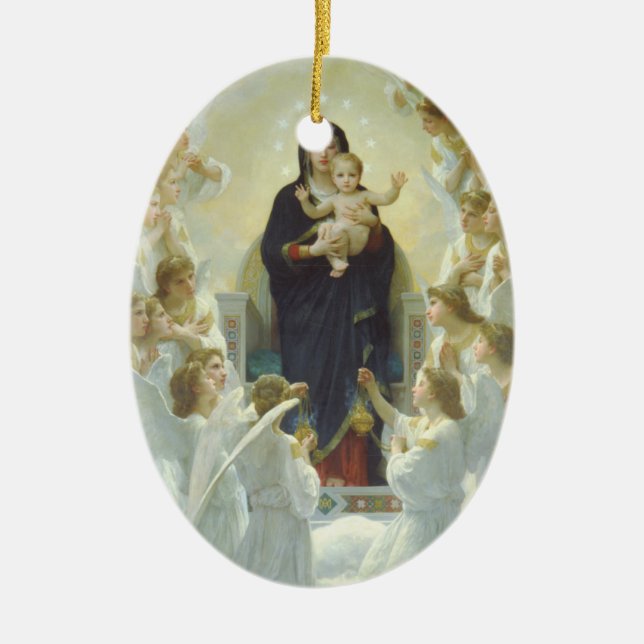 Änglar Adore Mary och Jesus Ornament (Framsidan)
