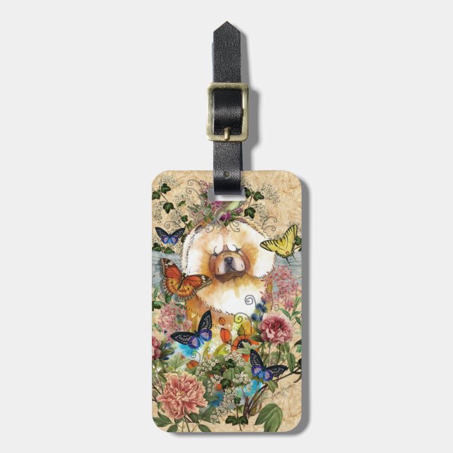 ÄNGLAR AMONG US Chow-bagagemärke Bagagebricka (Vertikal Framsida)