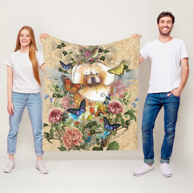 ÄNGLAR AMONG US Chow fleece filt i tre storlekar (På plats)