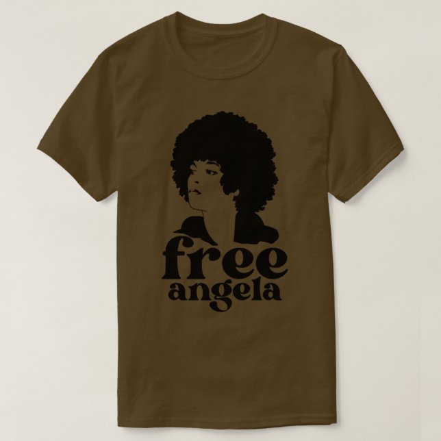Änglar Angela davis T Shirt (Design framsida)