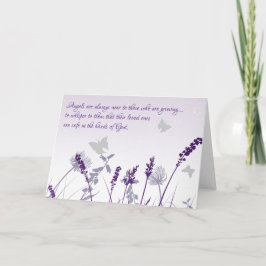 Änglar är nära dem som hyllar sympati kort