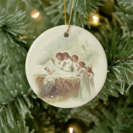 Änglar av Kristus Julgransprydnad Keramik