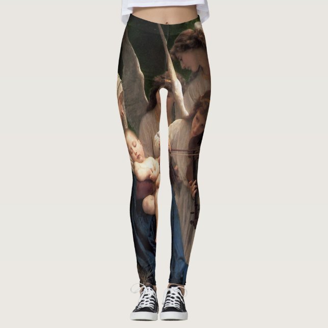 Änglar av William Adolphe Bouguereau Leggings (Framsida)