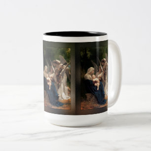 Änglar av William Adolphe Bouguereau Två-Tonad Mugg