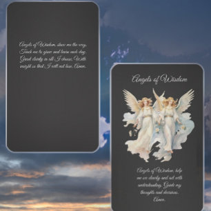 Änglar av Wisdom Prayer Card Visitkort