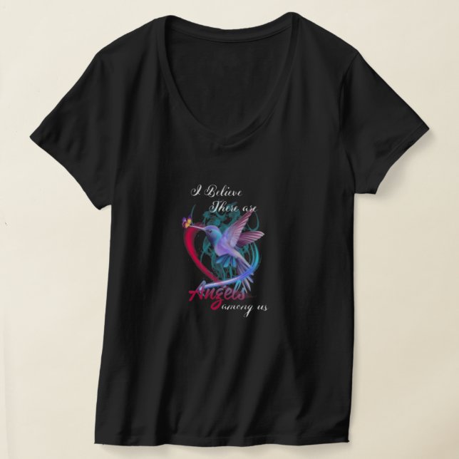 Änglar bland oss Hummingbird T Shirt (Laydown)