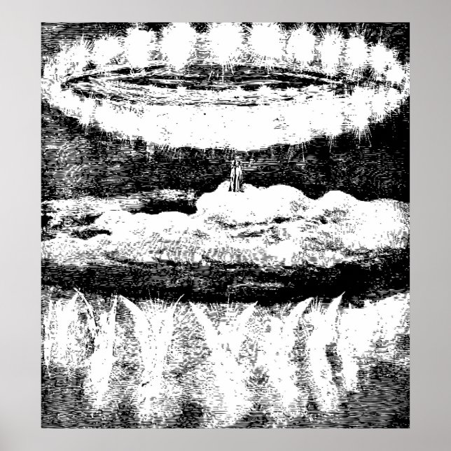 Änglar Dantes paradise Gustave Dore Illustration Poster (Framsidan)