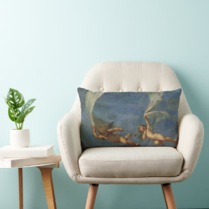 Änglar Detail från Adonis Led av Cupids av Albani Lumbarkudde