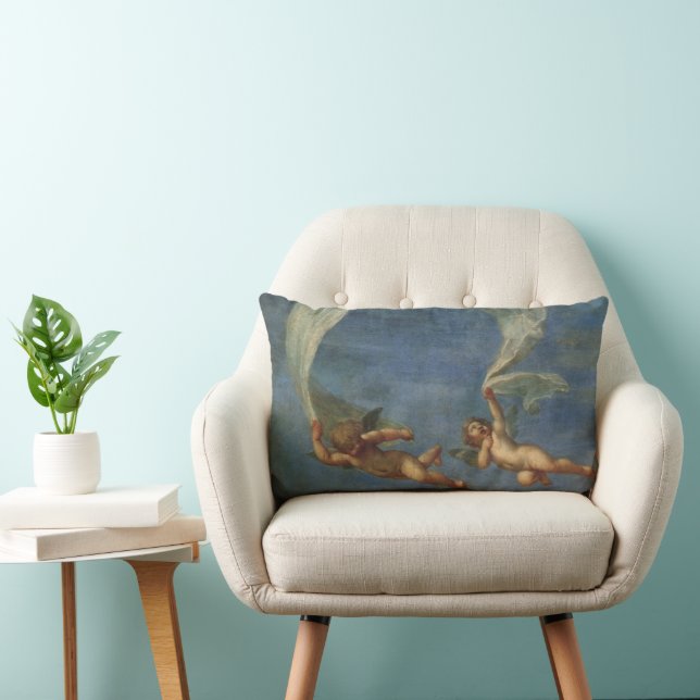 Änglar Detail från Adonis Led av Cupids av Albani Lumbarkudde (Stol)