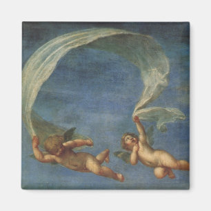 Änglar Detail från Adonis Led av Cupids av Albani Magnet