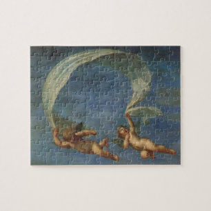 Änglar Detail från Adonis Led av Cupids av Albani Pussel