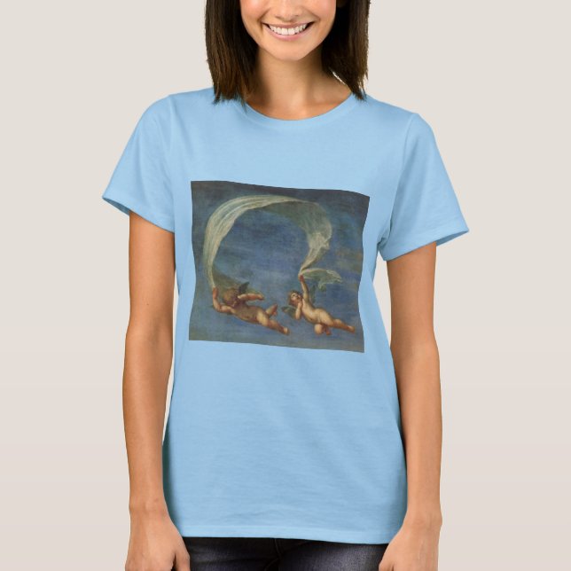 Änglar Detail från Adonis Led av Cupids av Albani T Shirt (Framsida)