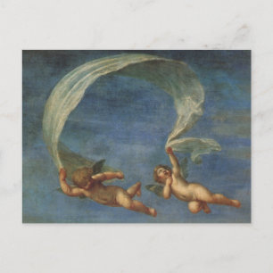 Änglar Detail från Adonis Led av Cupids av Albani Vykort