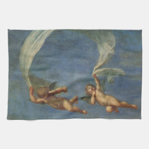 Änglar detalj från Adonis lett av Cupid av Albani Kökshandduk