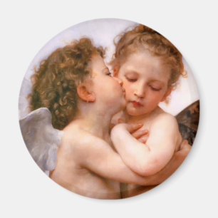 Änglar First Kiss, Bouguereau Magnet