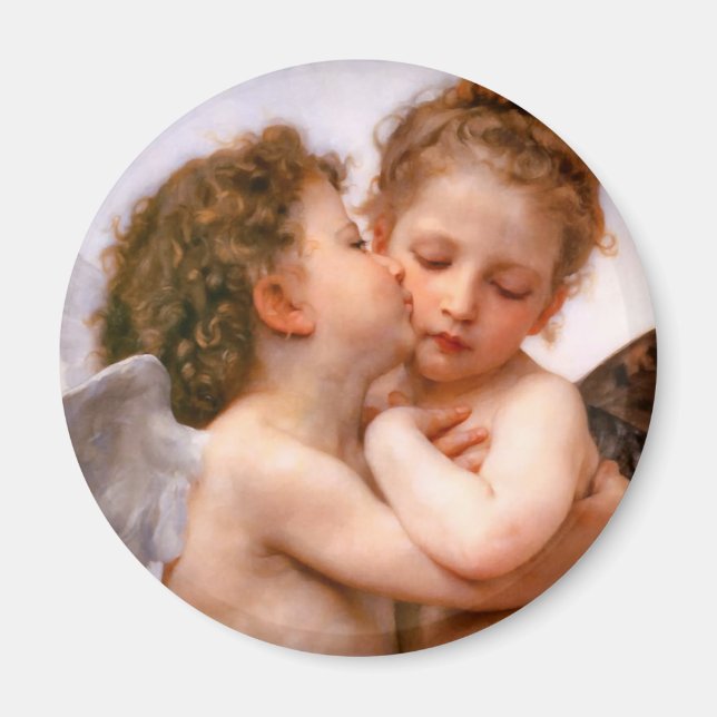 Änglar First Kiss, Bouguereau Magnet (Framsidan)